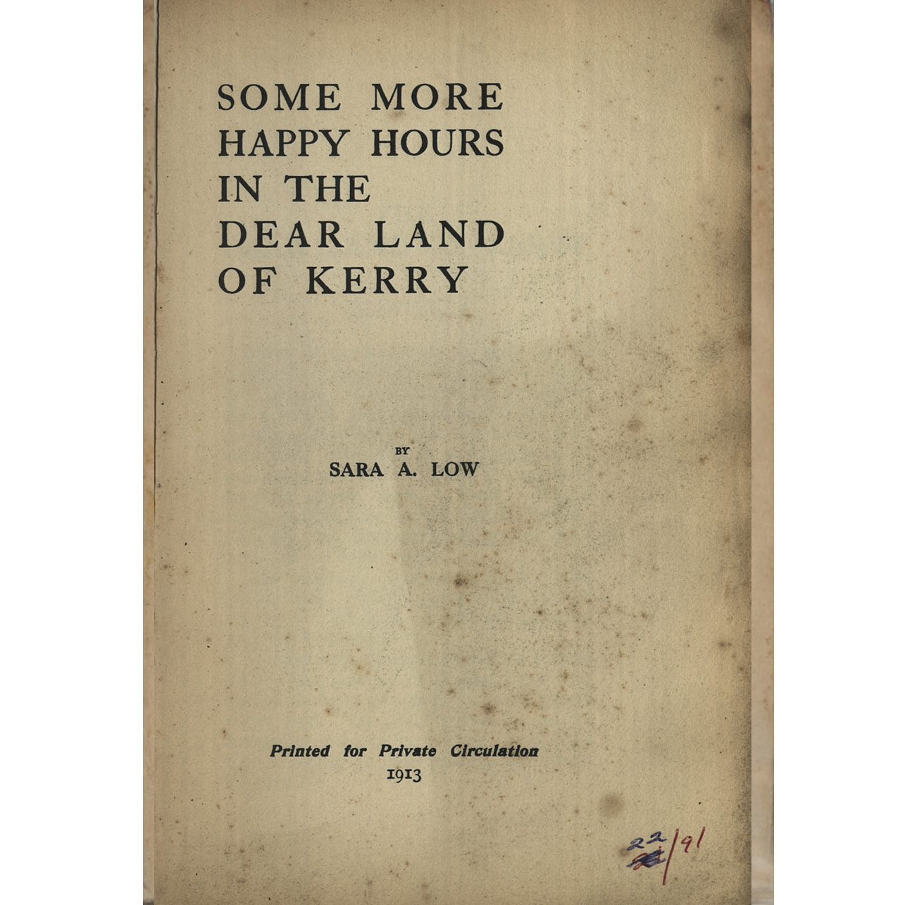 Some More Happy Hours In-The Dear Land Of Kerry Cover