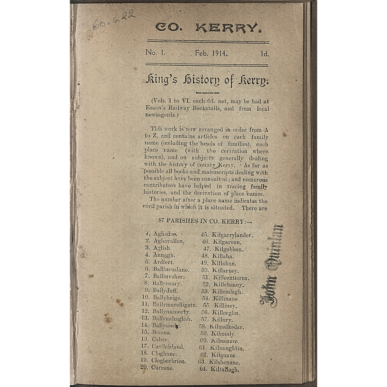 Kings History of Kerry Cover