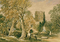 Watercolour of Muckross Abbey