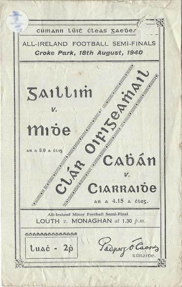 GAA Programme