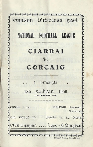 GAA Programme NFL