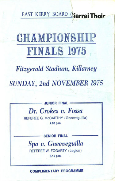 GAA Programme