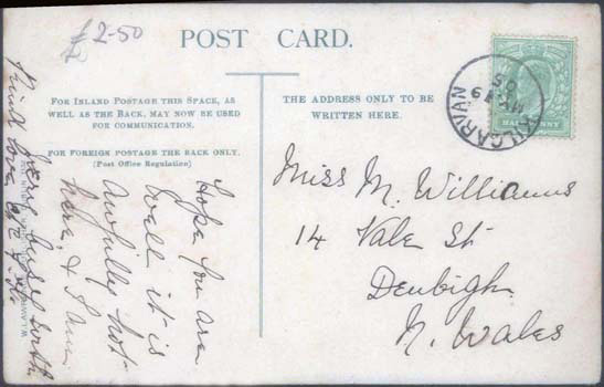 rear of cottage 3 postcard 01036