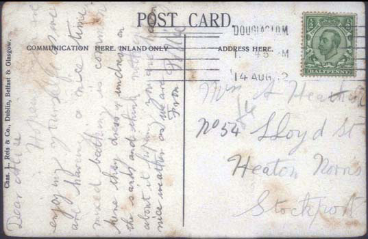 rear of cottage 4 postcard 01038, Killarney