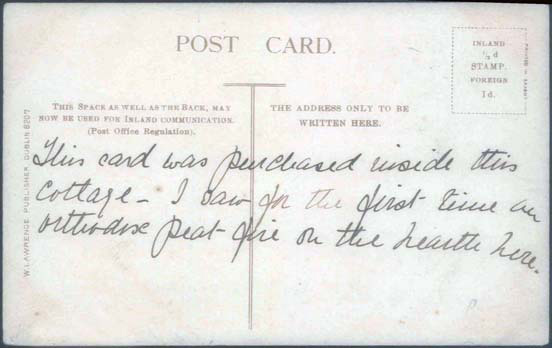 rear of cottage 11 postcard 1256